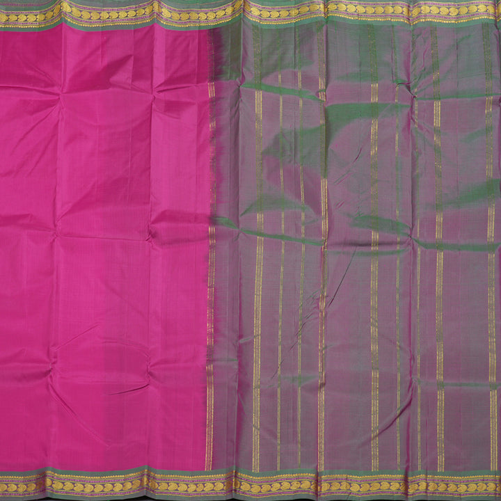 Hayagrivas Pink Handloom Kanjivaram Silk Saree with Mandhalir Border BBD237E1-5