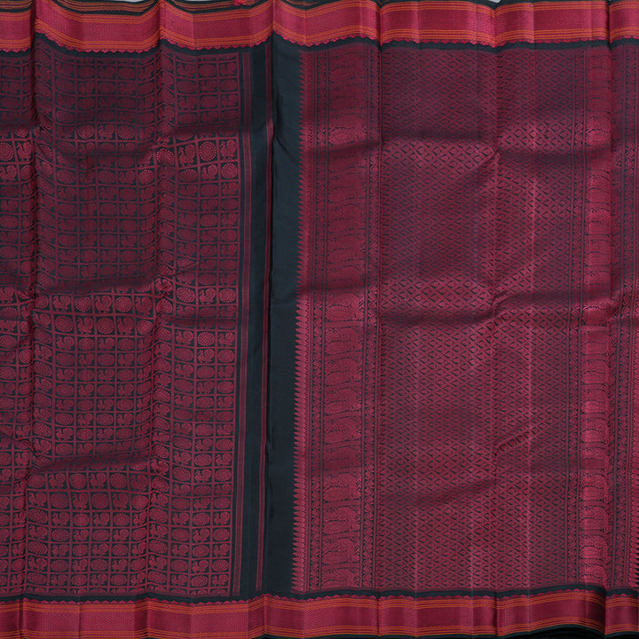 Hayagrivas Handloom Kanjivaram Thread Work Silk Saree BBD245E1-1