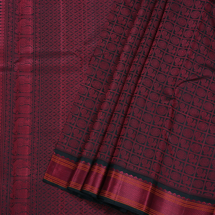 Hayagrivas Handloom Kanjivaram Thread Work Silk Saree BBD245E1-1