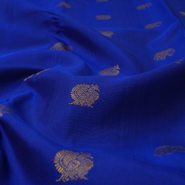 Hayagrivas Blue Kanjivaram Silk Saree BBD256E10-1