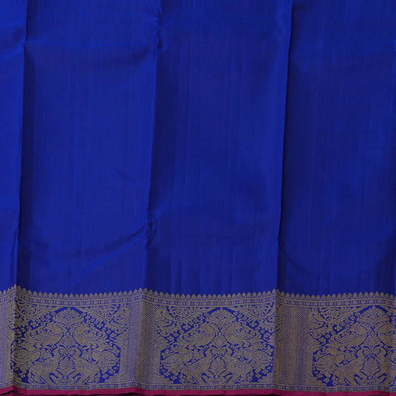 Hayagrivas Blue Kanjivaram Silk Saree BBD256E10-1