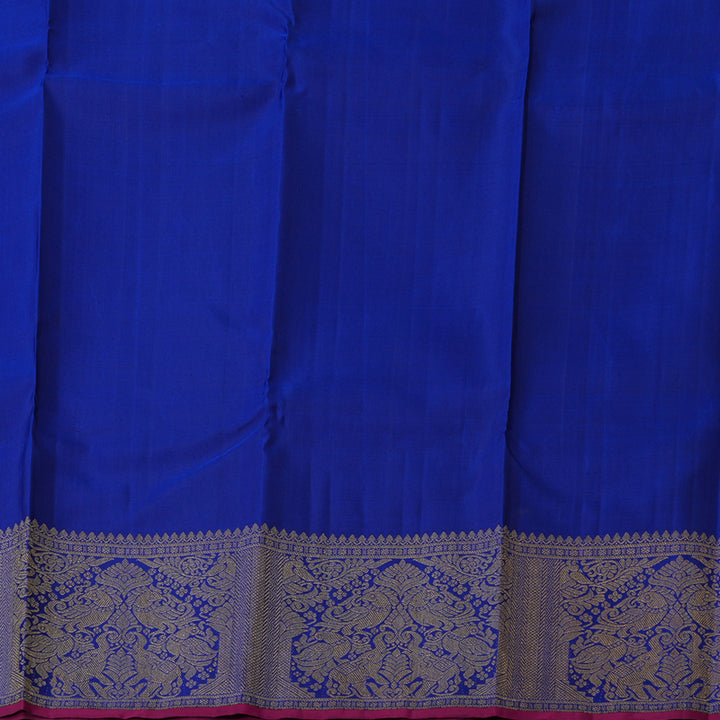 Hayagrivas Blue Kanjivaram Silk Saree BBD256E10-1