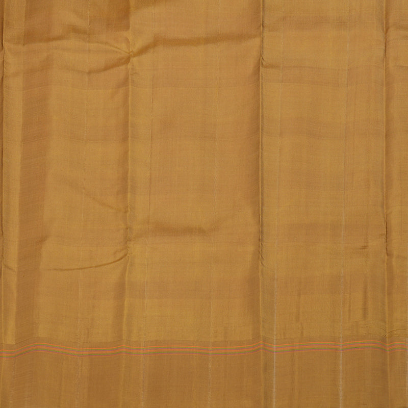 Hayagrivas Multi Color Checks Kanjivaram Silk Saree with Khaki Border BBD258E12-1