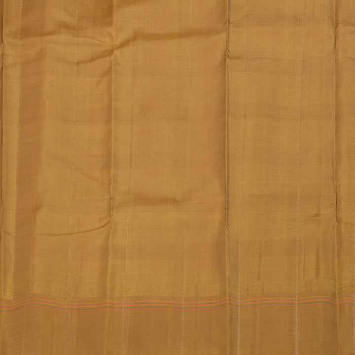 Hayagrivas Multi Color Checks Kanjivaram Silk Saree with Khaki Border BBD258E12-1