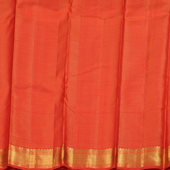 Hayagrivas Red Kanjivaram Silk Saree with Redish Pink Border BBD262E8-1