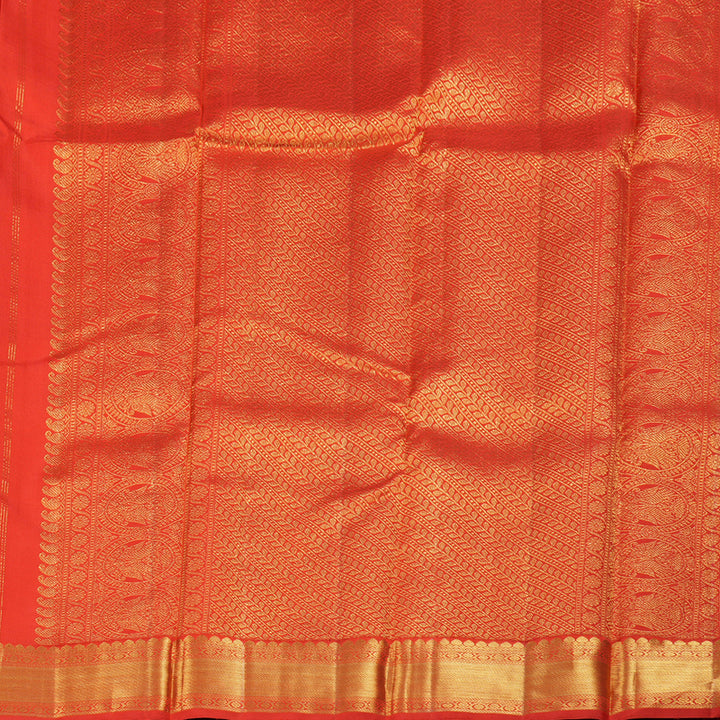 Hayagrivas Red Kanjivaram Silk Saree with Redish Pink Border BBD262E8-1