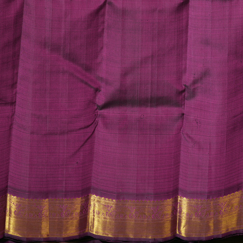 Hayagrivas Sky Blue Handloom Kanjivaram Silk Saree with Dark Purple Border BBD264E5-1