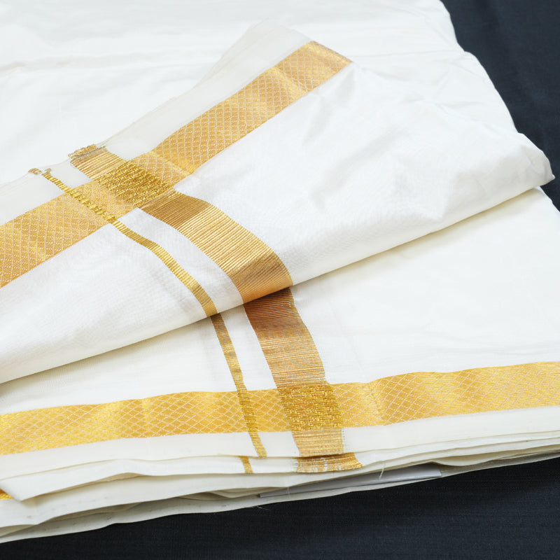 Hayagrivas Handloom 10*6 Silk Dhothi 40K