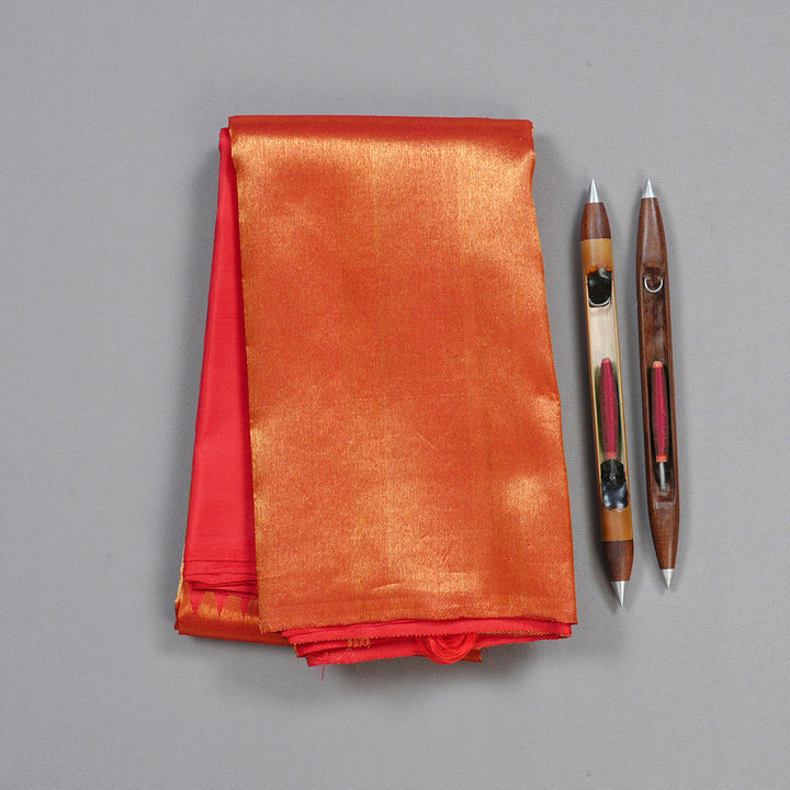 Hayagrivas Red Handloom Kanjivaram Silk Saree BBD320E4-2