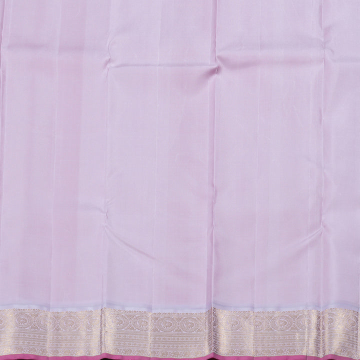 Hayagrivas Red Kanjivaram Silk Saree with Baby Pink Border- BBD324E2-1