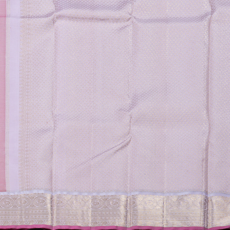 Hayagrivas Red Kanjivaram Silk Saree with Baby Pink Border- BBD324E2-1