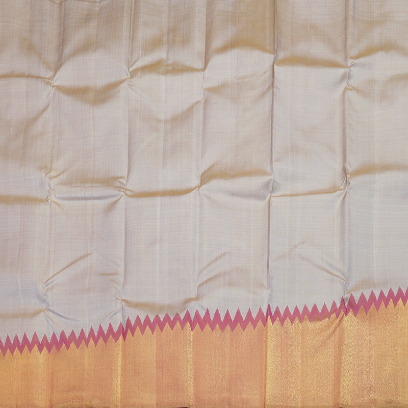 Hayagrivas Beige Kanjivaram Silk Saree BBD344E3-6