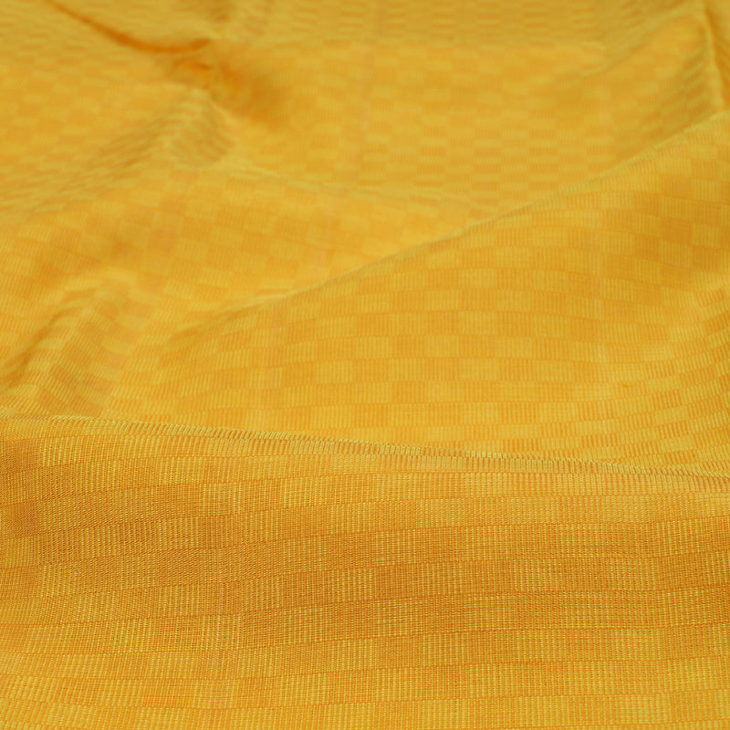 Hayagrivas Mustard Yellow Kanjivaram Silk Saree with Pink Border