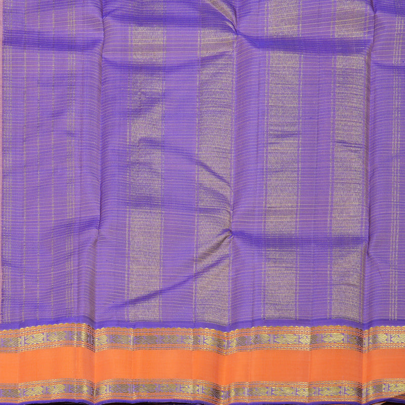 Hayagrivas Peach Pink Handloom Kanjivaram Silk Saree with Peach Orange Border BBD357E5-2