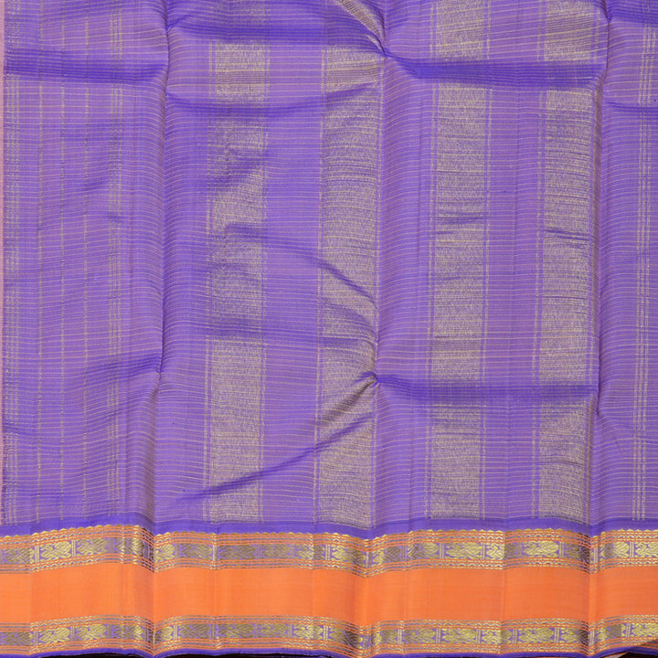 Hayagrivas Peach Pink Handloom Kanjivaram Silk Saree with Peach Orange Border BBD357E5-2