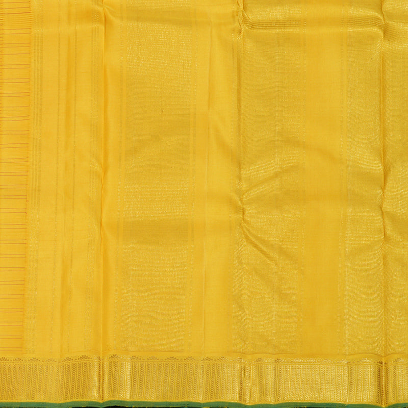 Hayagrivas Yellow Handloom Kanjivaram Silk Saree BBD357E5-6