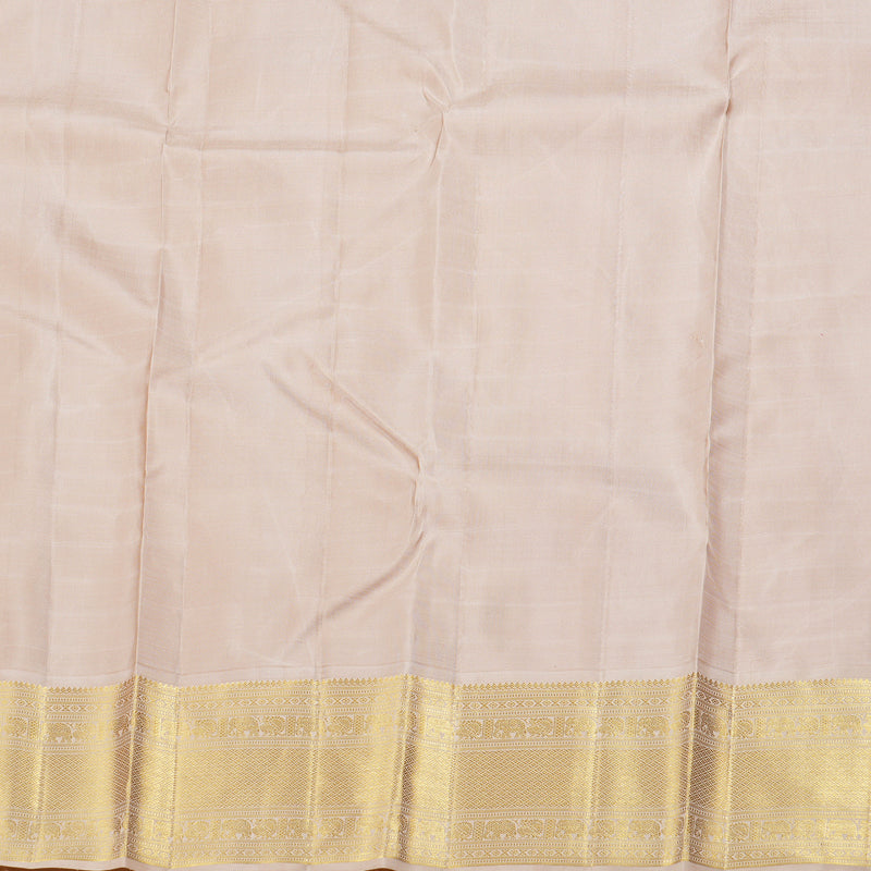 Hayagrivas Pink Kanjivaram Silk Saree with Sandal  Border - BBD368E2-1