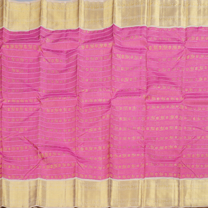 Hayagrivas Pink Kanjivaram Silk Saree with Sandal  Border - BBD368E2-1