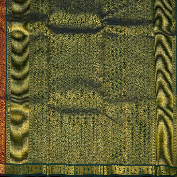 Hayagrivas Handloom Multicolour Kanjivaram Silk Saree BBD369E4-1