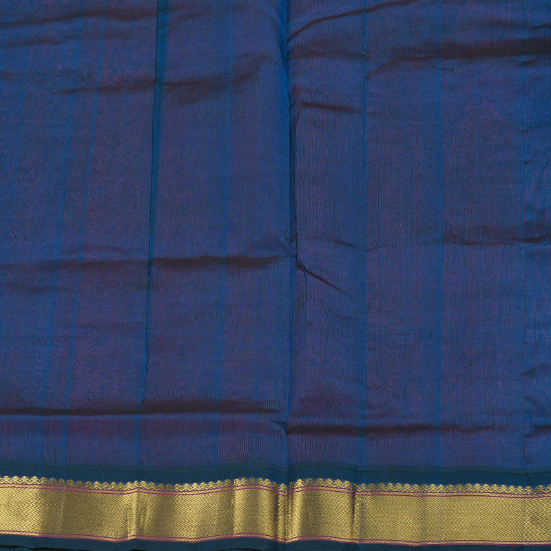 Hayagrivas Handloom Dark Pink With Dark blue Border Silk Cotton Saree BBD385F1-3