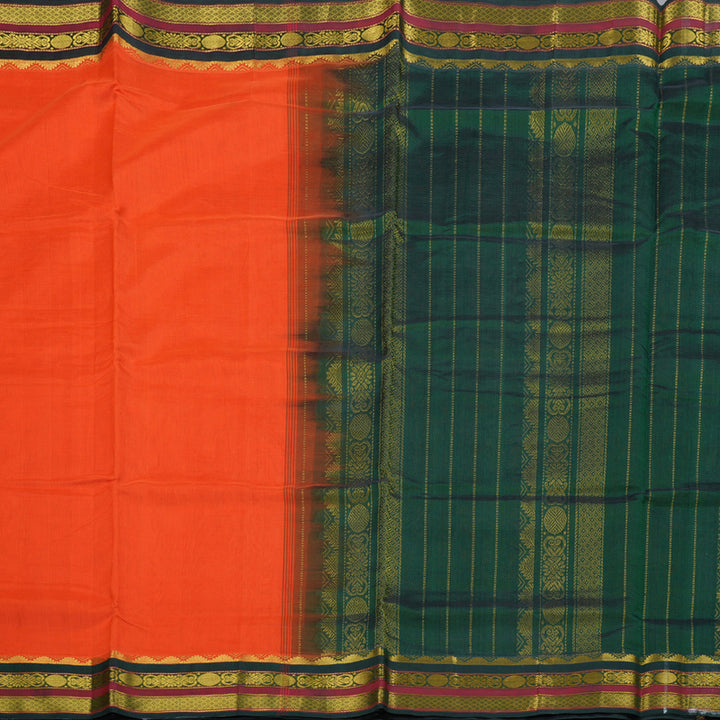 Hayagrivas Handloom Korvai Silk Cotton Saree BBD385F1-4