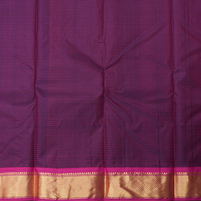 Hayagrivas Bottle Green Kanjivaram Silk Saree with Mandhalir Border - BBD390F1-114