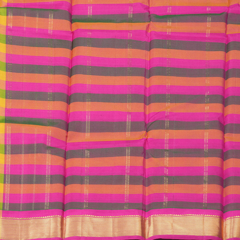 Hayagrivas Handloom Kanjivaram Silk Saree in Exquisite Multicolor Checks BBD390F1-24