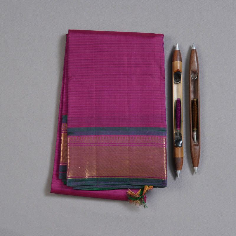 Hayagrivas Purple Handloom Kanjivaram Silk Saree with Mandhalir Border BBD390F2-53