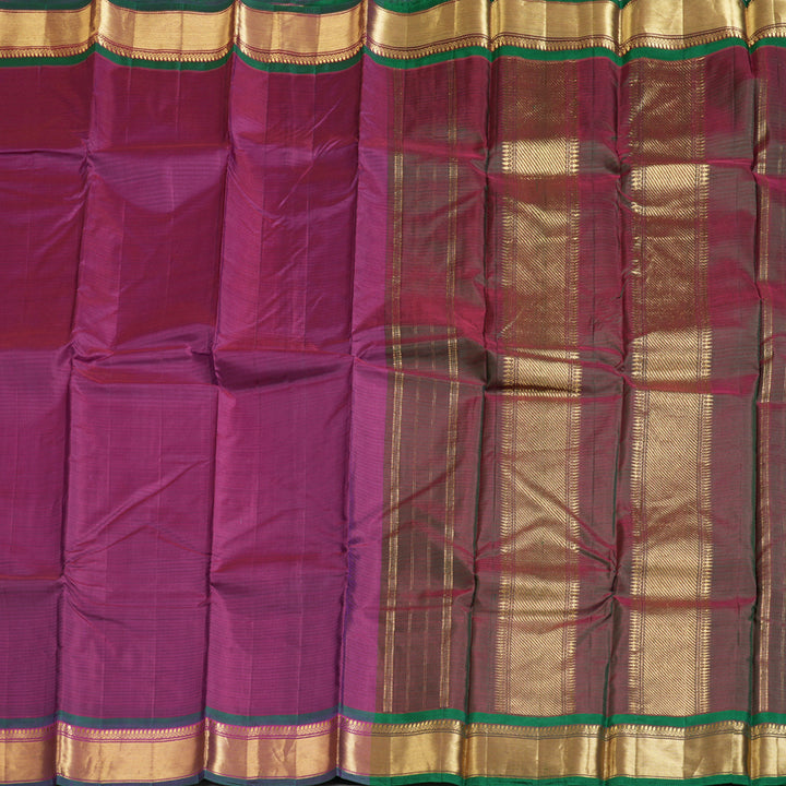 Hayagrivas Purple Handloom Kanjivaram Silk Saree with Mandhalir Border BBD390F2-53