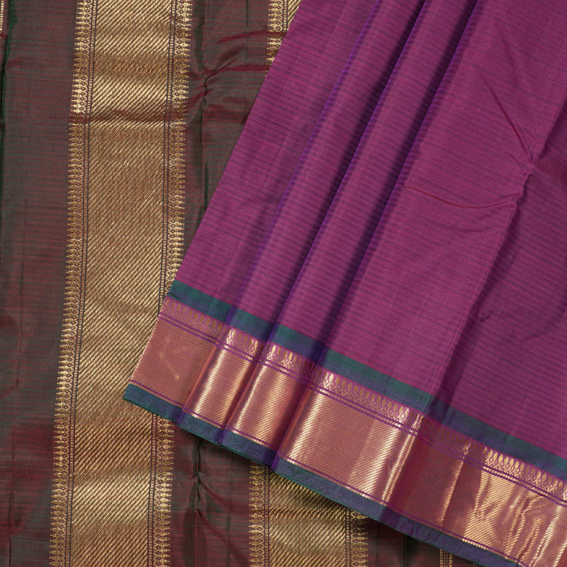 Hayagrivas Purple Handloom Kanjivaram Silk Saree with Mandhalir Border BBD390F2-53