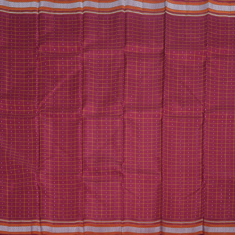 Hayagrivas Maroon Kanjivaram Silk Saree with Maroon Border BBD409F5-2