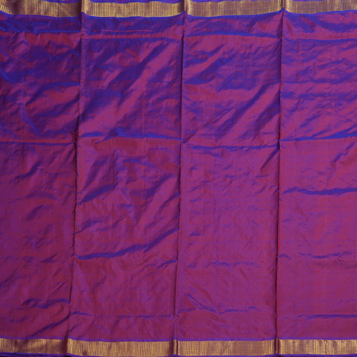 Hayagrivas Purple Ten Yards Silk Saree BBD412F2-2