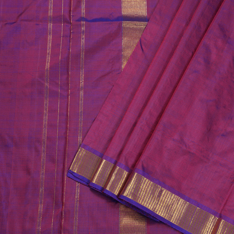 Hayagrivas Purple Ten Yards Silk Saree BBD412F2-2