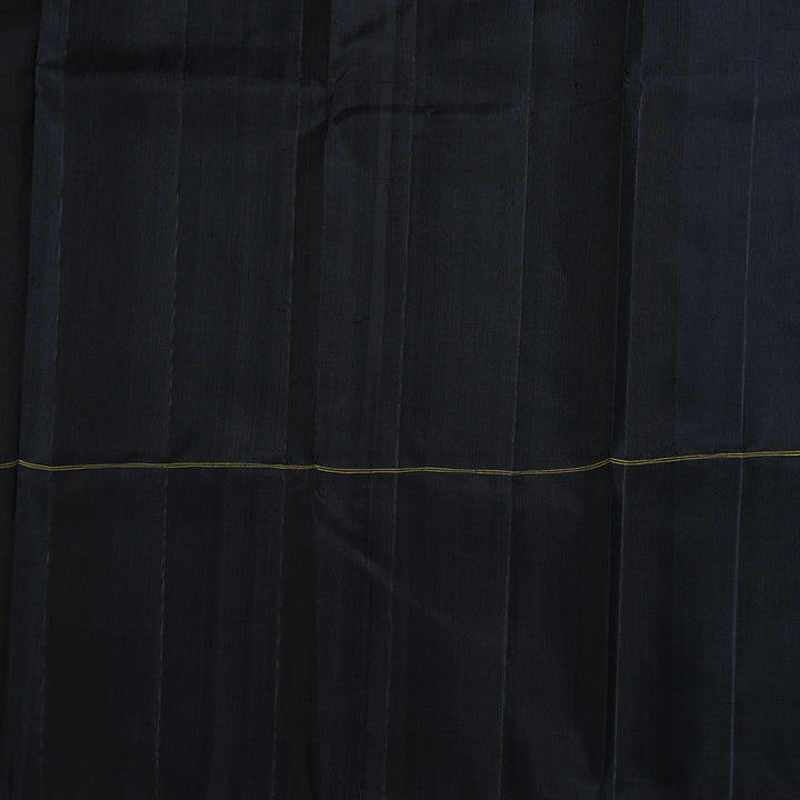 Hayagrivas Mubagam (Maroon,Grey And Black) Handloom Kanjivaram Silk Saree with Black Border BBD42D2-1