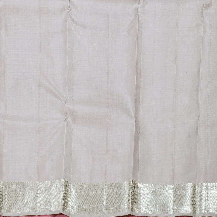 Hayagrivas Pastel Pink Kanjivaram Silk Saree BBD430F3-1