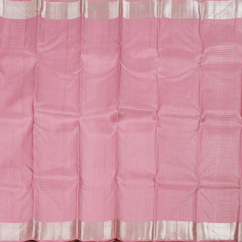 Hayagrivas Pastel Pink Kanjivaram Silk Saree BBD430F3-1