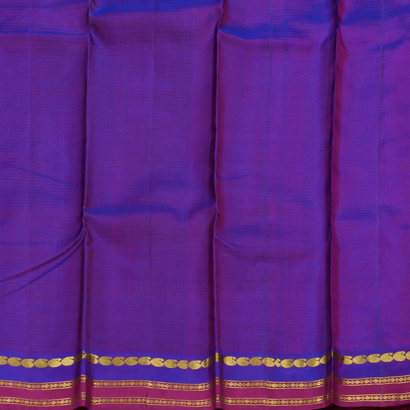 Hayagrivas Mandhalir Handloom Kanjivaram Silk Saree with Purple And Pink Border BBD433F1-5