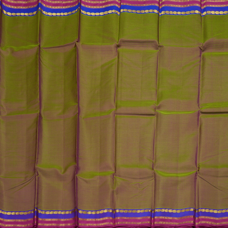 Hayagrivas Mandhalir Handloom Kanjivaram Silk Saree with Purple And Pink Border BBD433F1-5