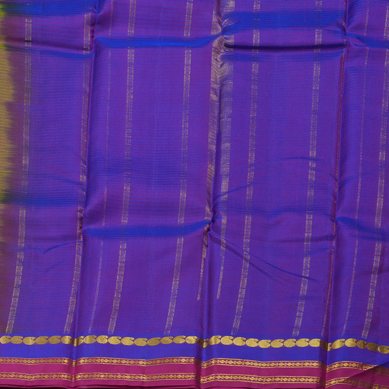 Hayagrivas Mandhalir Handloom Kanjivaram Silk Saree with Purple And Pink Border BBD433F1-5