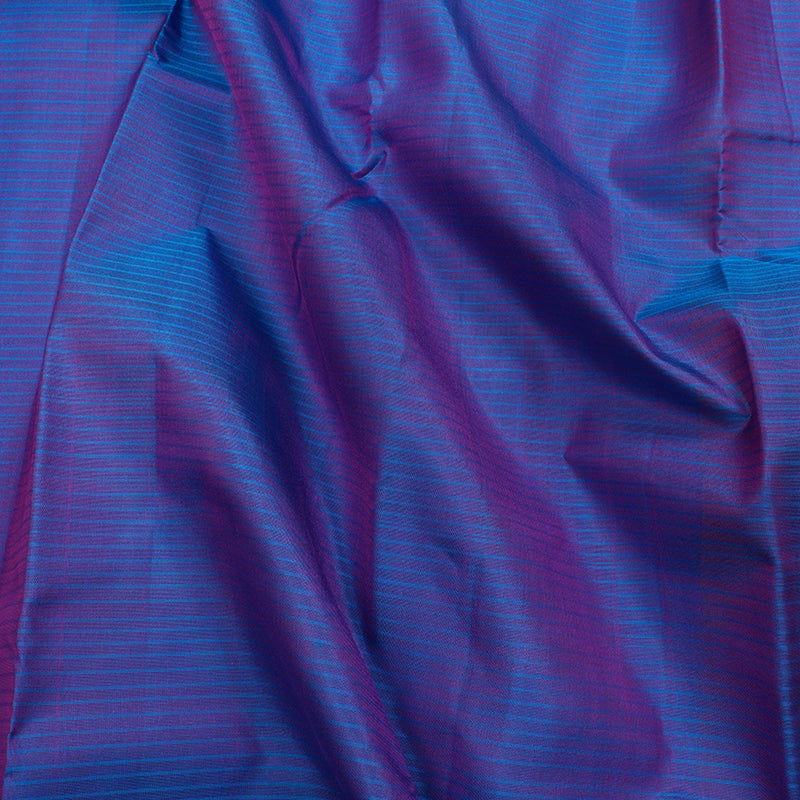 Hayagrivas Blue Kanjivaram Silk Saree with Pink Border - BBD433F2-23