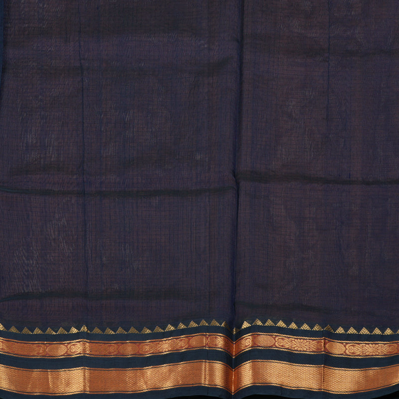 Hayagrivas Handloom Peach With Black Silk Cotton Saree BBD438F3-3