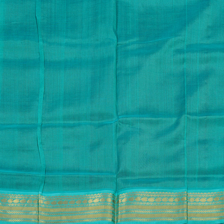 Hayagrivas Handloom Magenta With Sea Blue Silk Cotton Saree BBD438F5-5
