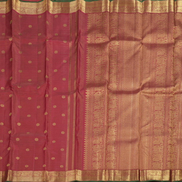 Hayagrivas Maroon Vairaoosi Kanjivaram Handloom Silk Saree BBD440F3-1