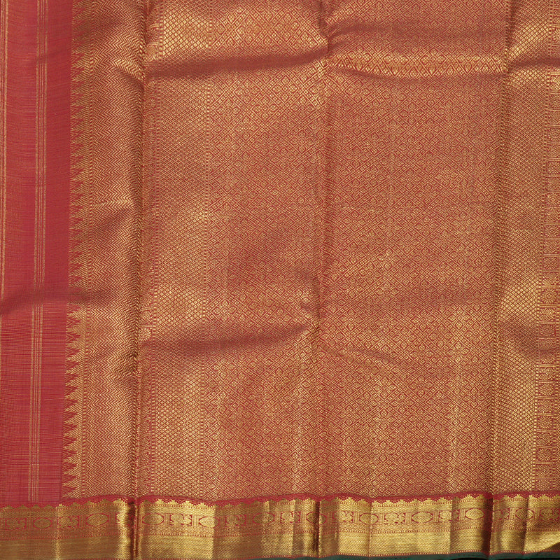 Hayagrivas Maroon Kanjivaram Silk Saree with Maroon Border BBD448F8-1