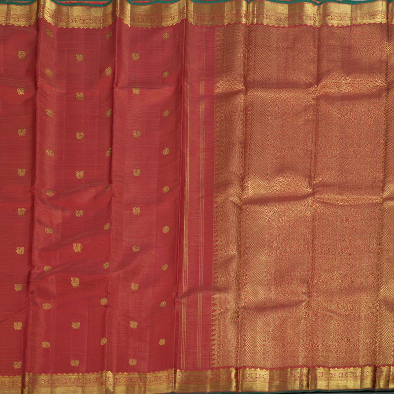 Hayagrivas Maroon Kanjivaram Silk Saree with Maroon Border BBD448F8-1