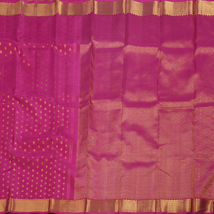 Hayagrivas Dark Pink Kanjivaram Silk Saree BBD463F11-1