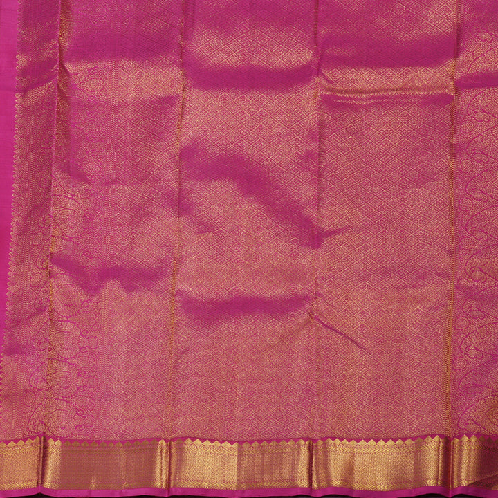 Hayagrivas Dark Pink Kanjivaram Silk Saree BBD463F11-1