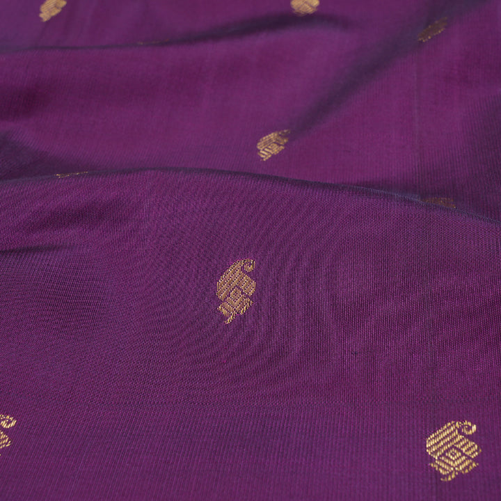 Hayagrivas Purple Kanjivaram Silk Saree with Purple Border BBD466F2-1