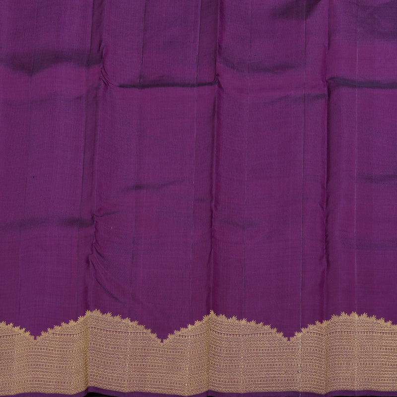 Hayagrivas Purple Kanjivaram Silk Saree with Purple Border BBD466F2-1