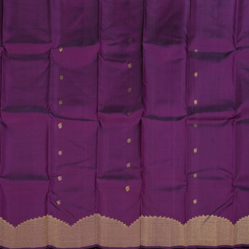 Hayagrivas Purple Kanjivaram Silk Saree with Purple Border BBD466F2-1